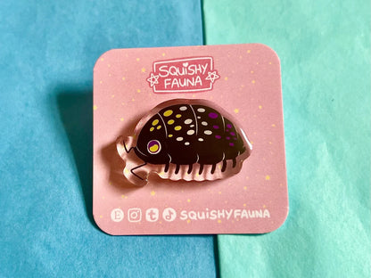 Non Binary Isopod - Acrylic Pin