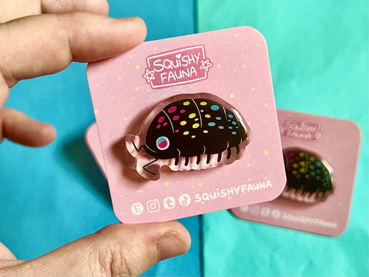 Pansexual Isopod - Acrylic Pin