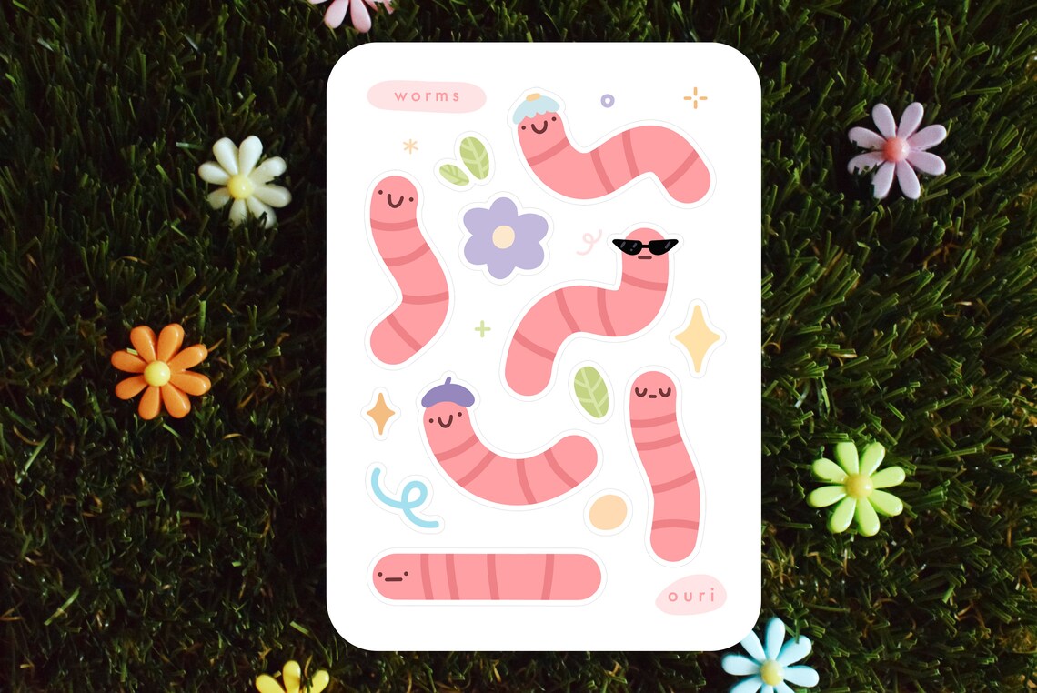 Worms - Sticker Sheet