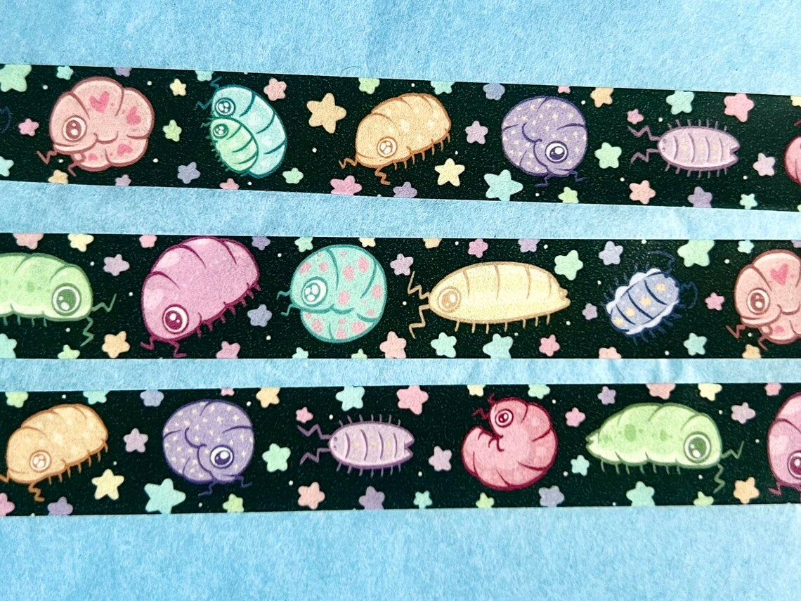 Black Rainbow Isopods - Washi Tape