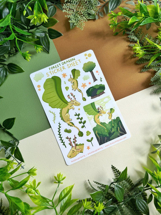 Forest Dragon - Sticker Sheet