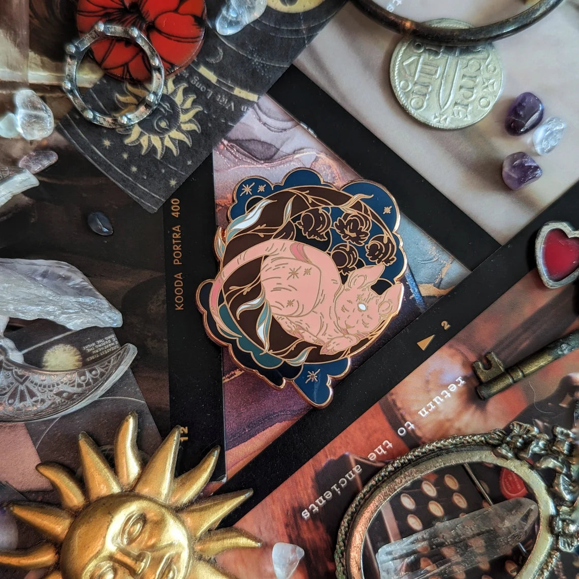 Celestial Cat - Enamel Pin