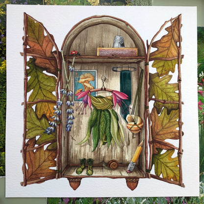 Fairy Wardrobe - 210mm Square Print