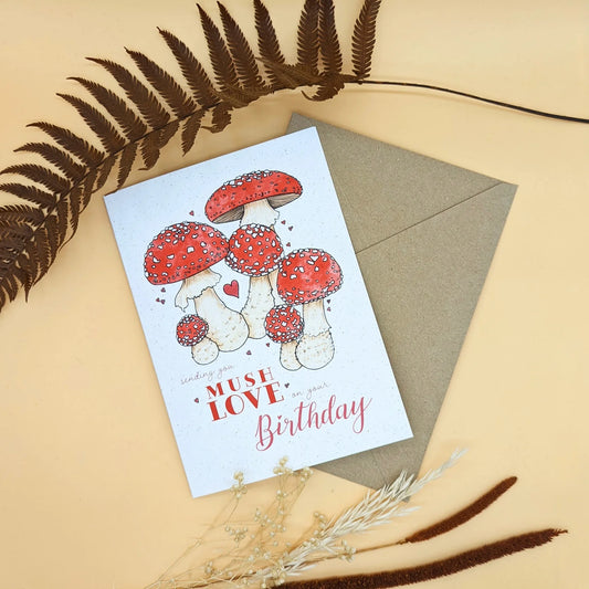 Sending You Mush Love - 7” x 5” Card