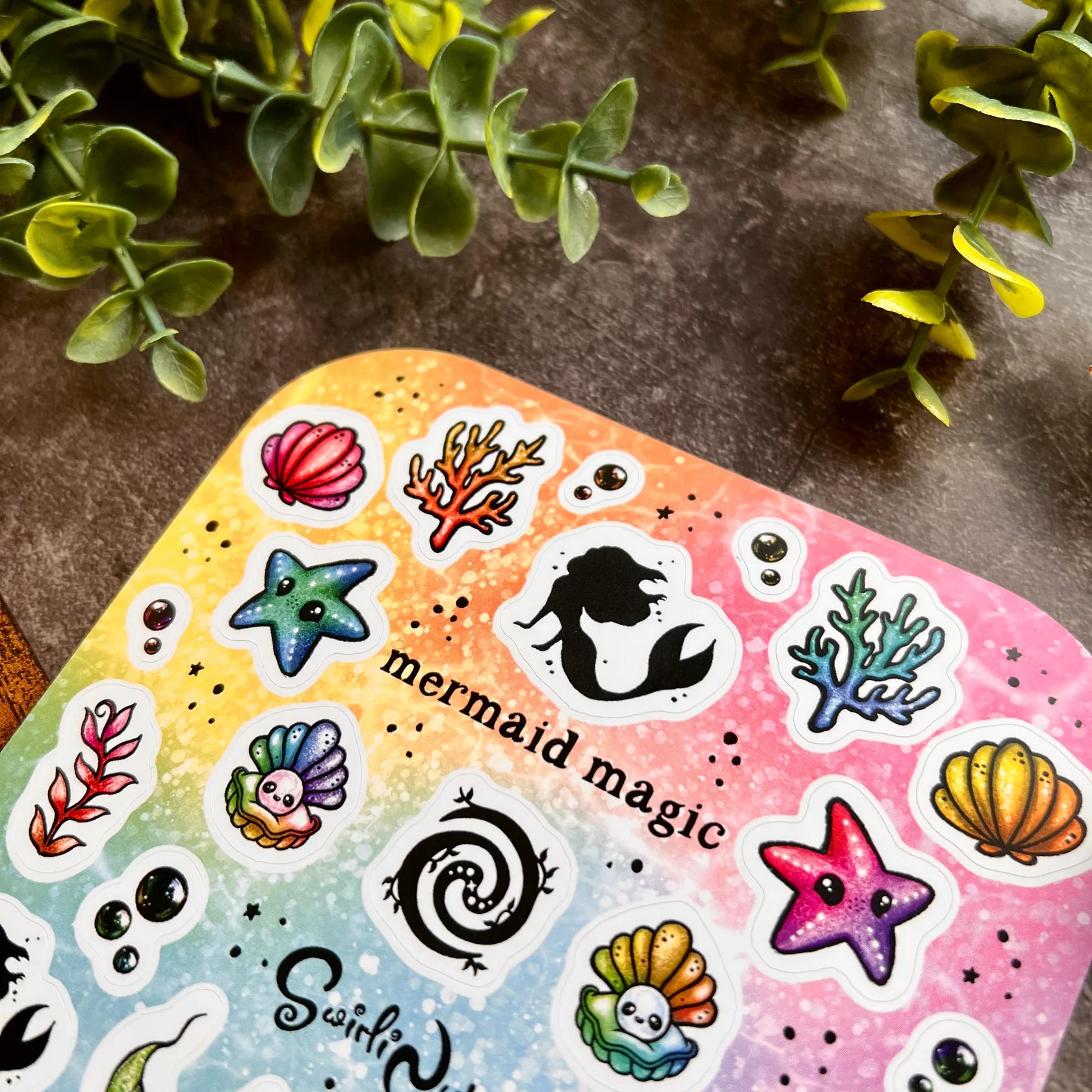 Rainbow Mermaid Magic - Sticker Sheet