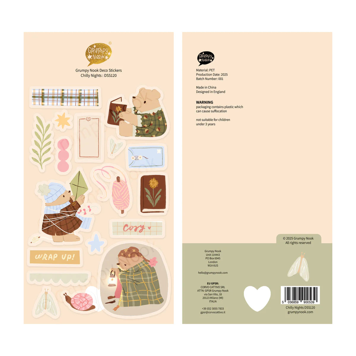 Chilly Nights - Sticker Sheet