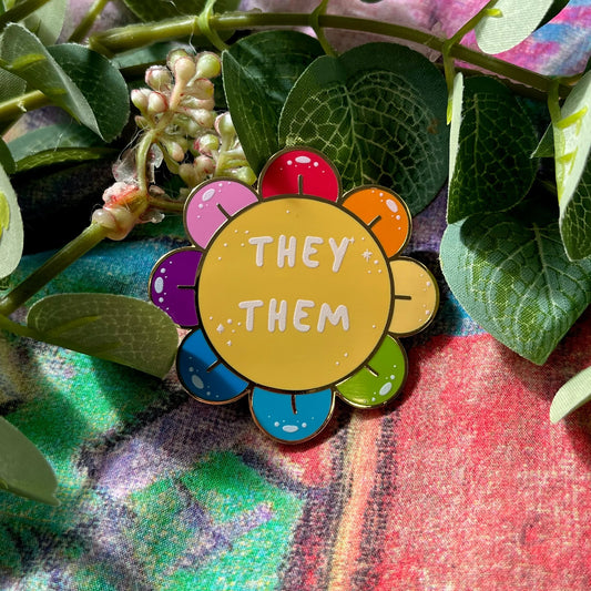 They/They Pronoun - Enamel Pin