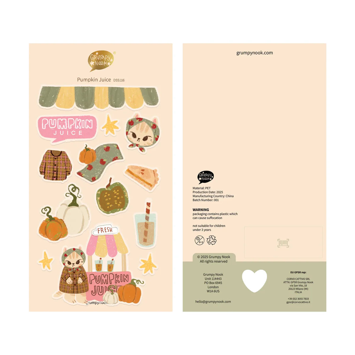 Pumpkin Juice - Sticker Sheet