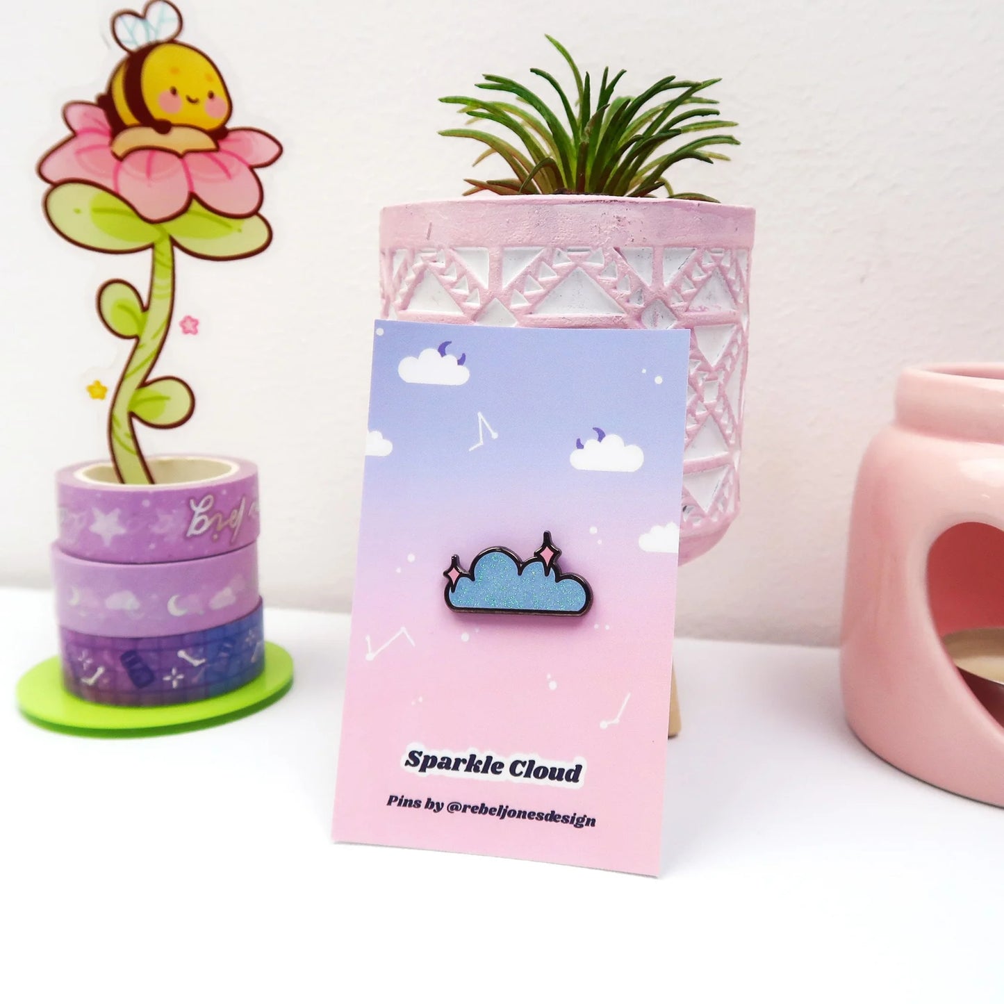 Sparkle Cloud - Enamel Pin