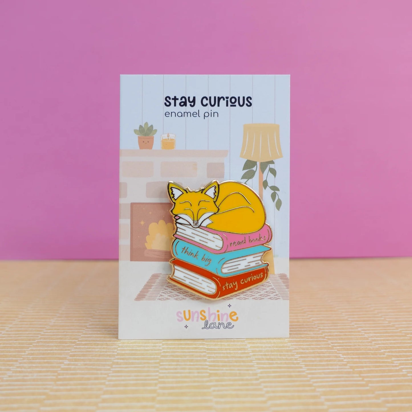 Stay Curious - Enamel Pin