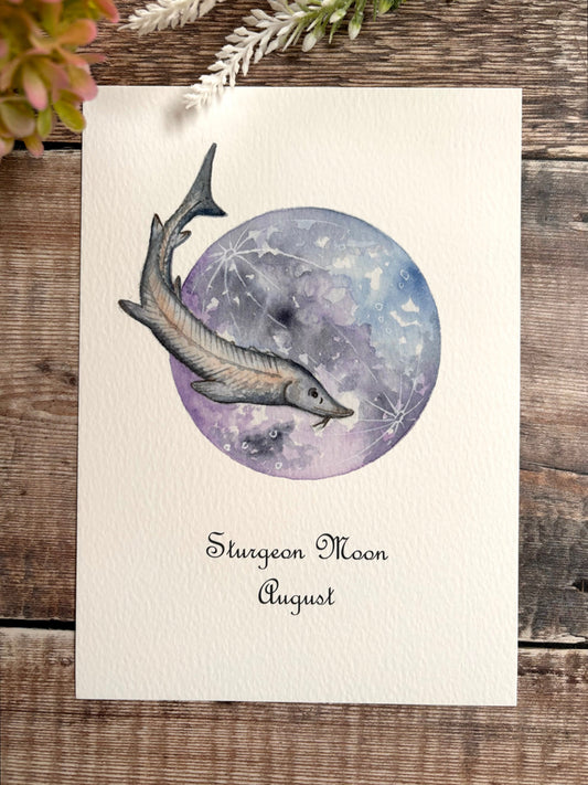 Sturgeon Moon - A5 Print