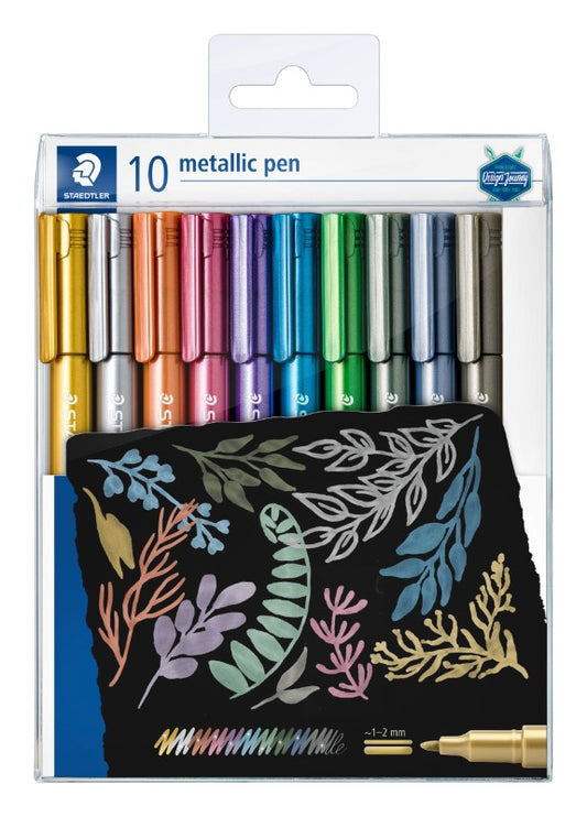 Metallic Pen Wallet 10 Pack - Metallic Pens