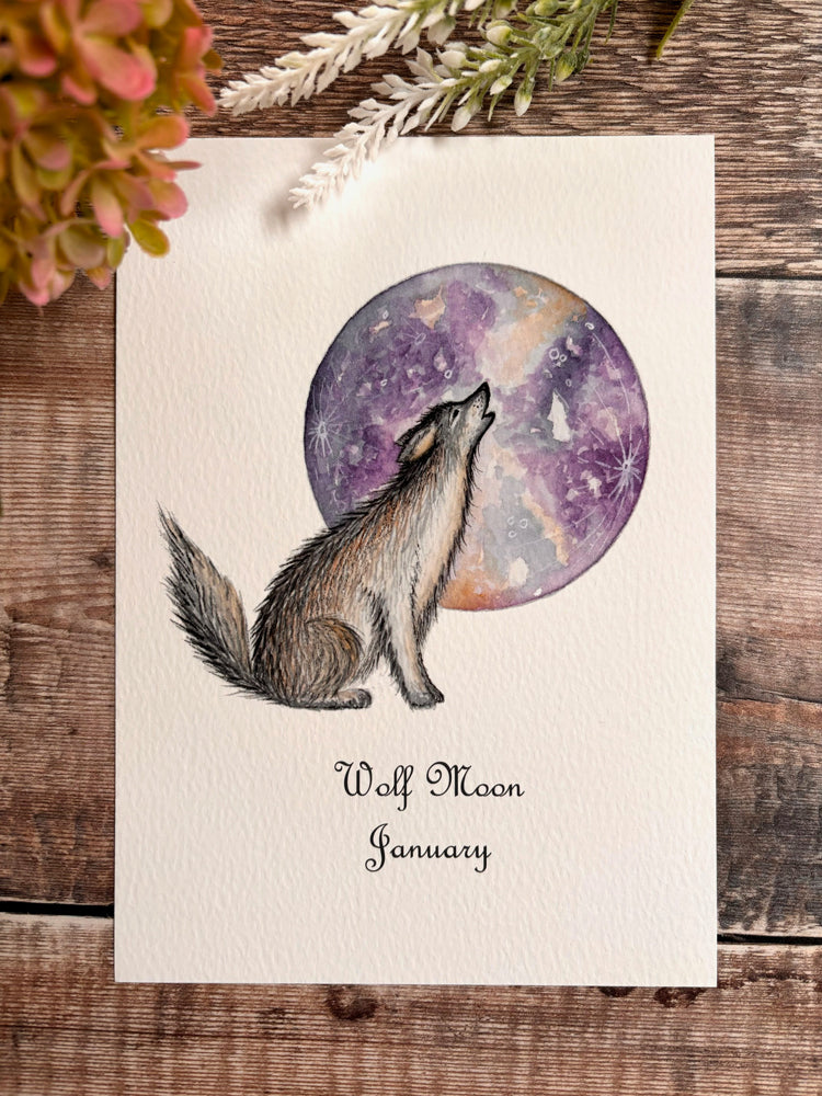 Wolf Moon - A5 Print